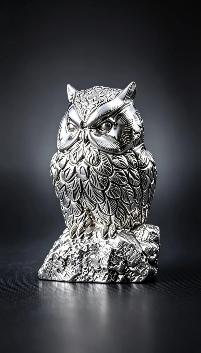 TUKU — escultura en plata sterling de Rodolfo Manga