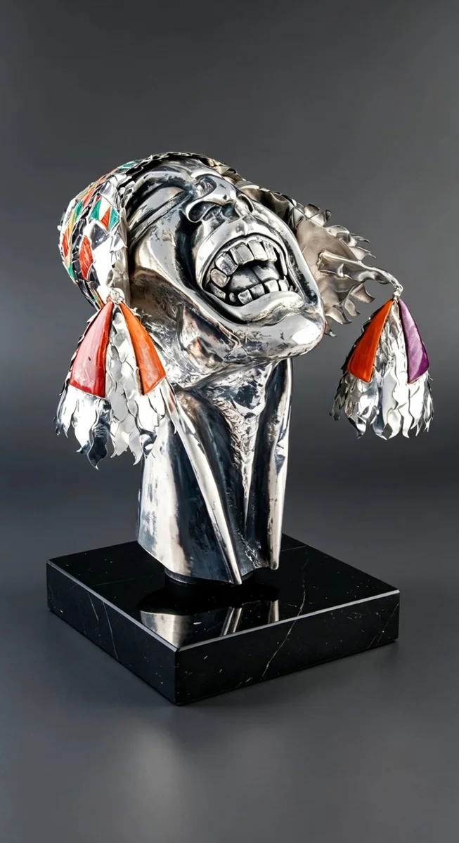Maqta — escultura en plata sterling de Rodolfo Manga